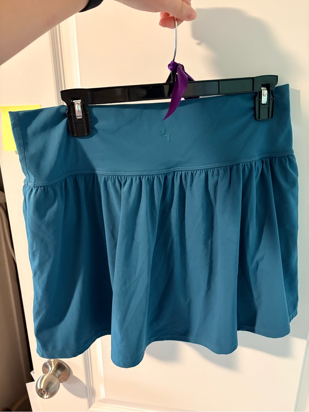 JoyLab Teal Athletic Skirt with Logo Detail - Picture 3 of 4